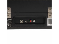 Denver Gira-discos 33 1/3 /45/78rpm Vintage 2x10W Preto Denver Gira-discos 33 1/3 /45/78rpm Vintage 2x10W Preto